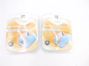 2 Pack Go Travel Aero Snoozer Inflatable Neck Pillow With Unique Closure System - Picture 1 of 2