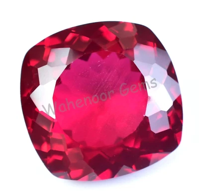 24.65 Ct Natural Blood Red Mozambique Ruby Cushion CERTIFIED Loose Gemstone - Image 1 of 4