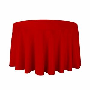 Round 83", 90", 96", 108", 120" Tablecloth  (Multiple colors )