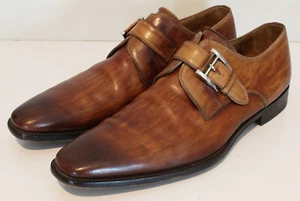 Magnanni Marco Monje Correa Zapatos de Vestir Cuero Marrón Hecho España Hombres 11.5 M - Imagen 1 de 10