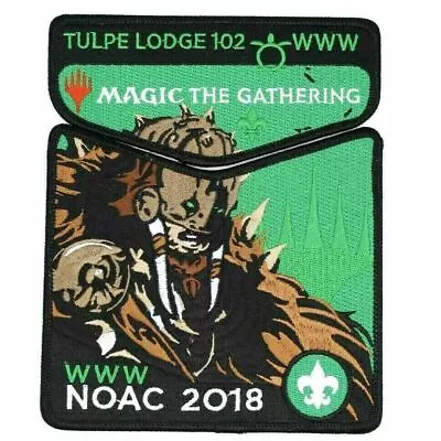 2018 NOAC 2-Piece Magic Patches Tulpe Lodge 102 Narragansett Council RI BSA - Image 1 of 2