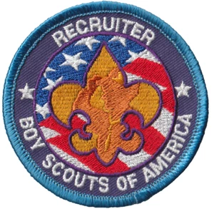 BSA Recruiter Patch Blue Bdr (AR2269) - Picture 1 of 1