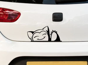 Smiling Snorlax - Sticker Vinyl Decal Design JDM Car Van Camper Wall Art - Picture 1 of 5