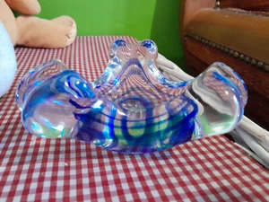 posacenere vintage vetro murano blu - Imagen 1 de 3