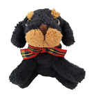 Russ Berrie Luv Pets Chamois 3" Beanie Plush Black Puppy Dog 8cm Mini Toy 22474