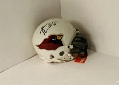 Jake Plummer / Anquan Boldin Arizona Cardinals Autographed Mini Helmet  - Image 1 of 4