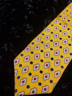 Corbata geométrica a lunares Rooster Signature naranja azul rojo ropa de carrera Foto 1 de 4