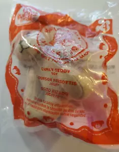 Build A Bear Workshop McDonalds Happy Meal Toy Curly Teddy #4 Nuevo - Imagen 1 de 2