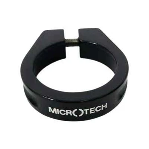MICROTECH 34.9mm Black Seatpost Clamp for Frame Allen Key Alloy Light ROAD MTB - Picture 1 of 5