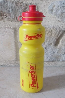 POWERBAR water bottle cycles road bike team cycling marathon yellow - Image 1 of 4