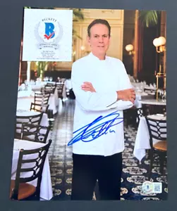 THOMAS KELLER SIGNED 8X10 PHOTO CHEF FRENCH LAUNDRY BOOK ANTHONY BOURDAIN BAS C - Picture 1 of 2