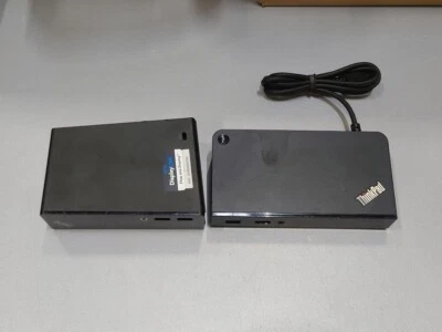 Lot of 2 Lenovo ThinkPad Docks DU9047S1 SD20H13052 Not Tested - Imagem 1 de 4