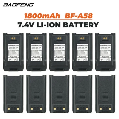 10X Baofeng A58 Battery BF-A58 BL-970 7.4V 1800mAh for Baofeng A58 Two Way Radio - Image 1 of 4