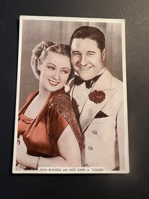Ardath - FROM SCREEN AND STAGE  1936 - # 19 - Joan Blondell and Jack Oakie - Image 1 of 2