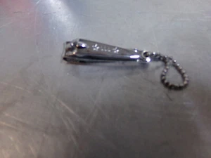 Nagelknipser, klein, mit Feile und Kette, hochwertiger Edelstahl zum - Bild 1 von 5