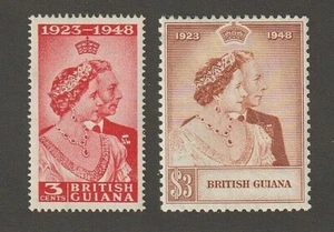 EDSROOM-10406 British Guiana 244-245 LH 1948 Complete Silver Wedding CV$24.25 - Picture 1 of 2