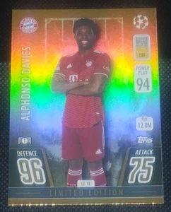 Alphonso Davies 2021-22 Topps Match Attax UEFA Champions #LE 18 Limited Edition - Picture 1 of 6