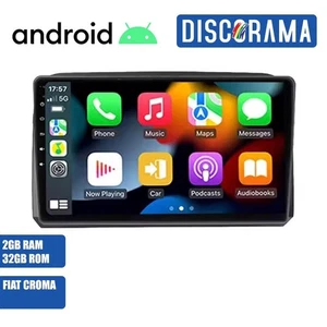 AUTORADIO ANDROID FIAT CROMA 2005-2010 STEREO AUTO TOUCH 9" WIFI NAVIGATORE BT - Foto 1 di 6