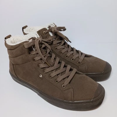 Stivali alti Cariuma OCA Therma scamosciati da uomo taglia 11,5 marrone teak vegan - Immagine 1 di 4