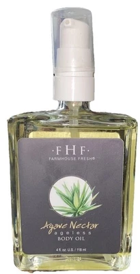 New Farmhouse Fresh FHF Agave Nectar Ageless Body Oil 4 Oz FREE SHIPPING - Image 1 of 4