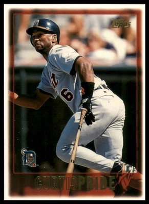 1997 Topps #376 Curtis Pride Detroit Tigers Baseball - Image 1 of 2