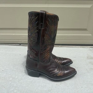 Vintage 1970s ACME Firebird Rising Phoniex Mens Size 9 D Rare USA Vtg - Picture 1 of 13