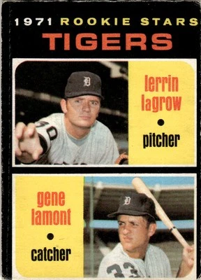 1971 OPC Baseball Tigers Rookies - Lerrin LaGrow/Gene Lamont Rookie Vintage - Image 1 of 2