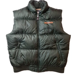 Polo Jeans Company Ralph Lauren Down Waterfowl Green Puffer Zip Vest XLarge  - Picture 1 of 7
