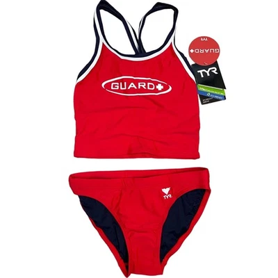 Traje de baño Tankini TYR para mujer TYReco GUARD DimaxFit DOS piezas - ROJO talla XXS $65 Foto 1 de 4