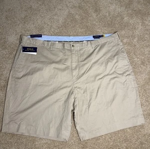 Polo Ralph Lauren pantaloncino uomo grande e alto 52B elasticizzato vestibilità classica marrone chino 9" - Foto 1 di 9