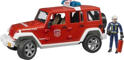 BRUDER, JEEP Wrangler Pompiere con personaggio Scala: 1/16, 1/16,  BRU2528 - Immagine 1 di 4