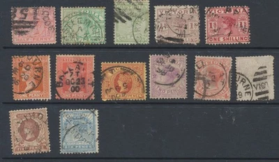 Victoria Stamps 1886-1901 SG311b;312/4;316;317a;318b;321;b;331;357;386b CV £37.7 - Image 1 of 2