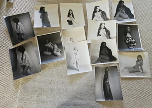 1970 Fotografie di nudo femminile professionale posa abiti 8x10 15 totale senza cornice - Foto 1 di 14