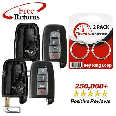 2 For 2009 2010 2011 2012 2013 Hyundai Genesis Replacement Key Fob Case Shell Foto 1 de 4