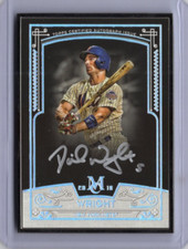 2016 Topps Museum Collection David Wright Black Framed On Card Auto 2/5 METS