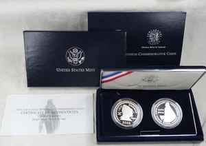 2000 Leif Ericson Iceland Proof Silver Dollar 2 Coin Set US Mint Commemorative - Picture 1 of 6