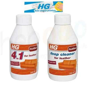 HG 4 In 1 For Leather Protector or Deep cleaner for Leather 250ml - Choose - Picture 1 of 13