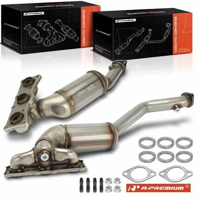 Convertidor catalítico delantero y trasero A-Premium 2x para BMW X3 E83 F25 2007-2010 3,0 L Foto 1 de 4