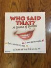 Brand New Nwt Who Said That A Game Of Quotes By Pressman Family Board Home