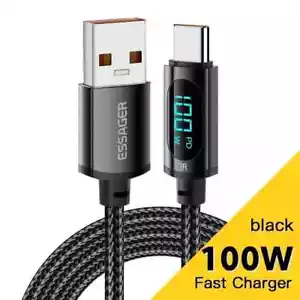 HeavyDuty USB Type C Charging Cable Braided Fast Phone Charger Long Lead 2m - Picture 1 of 12