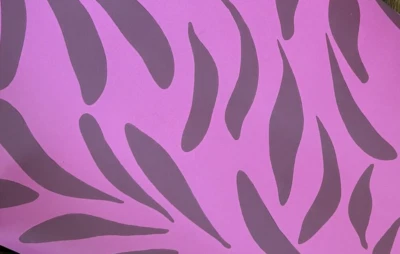 Serena Lily Wallpaper 27" x27' 60.75 sqft Purple Fuchsia Double Roll Eucalyptus - Image 1 of 4