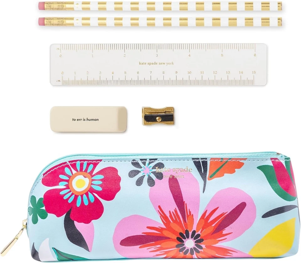 Kate Spade New York Estojo para Caneta e Lápis Bolsa com Zíper Safari Floral - Imagem 1 de 4