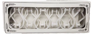 Set of 12 Standard Plastic Shower Curtain Hook Rings, WHITE COLOR - Picture 1 of 8
