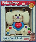 Vintage Fisher-Price Peek'Speak Teddy #71147 /1996 nowy 6-36mo.