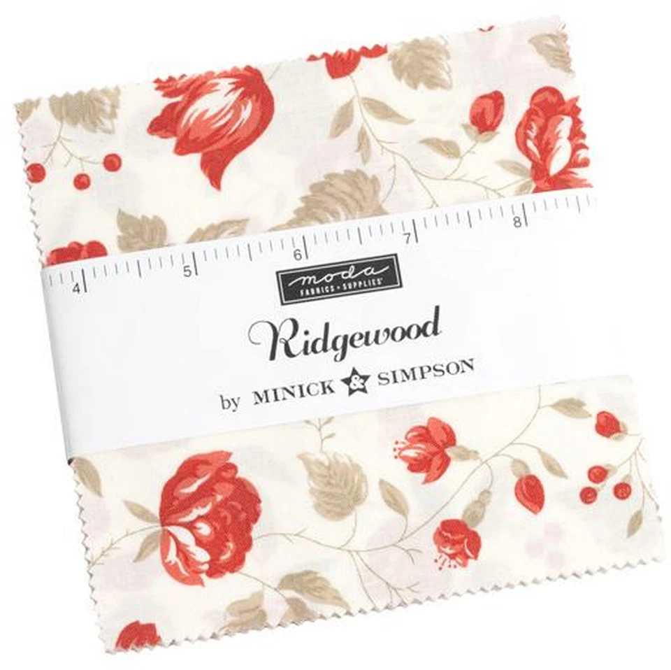 Ridgewood Moda Charm Pack 42 100% Cotton 5" Precut Fabric Quilt Squares - Image 1 of 2