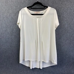 Top túnica plisada elástica crema manga corta ANDAMIO para mujer talla 46 (AU 16) - Imagen 1 de 8