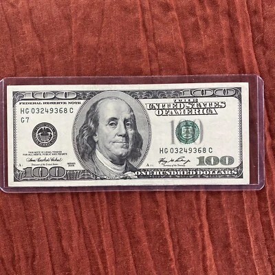 2006 $100.00 (One Hundred Dollar Bill) Large Head, Crisp. - Image 1 of 4
