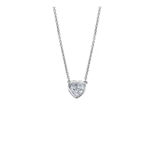 Collana Donna Lotus Silver LP2000-1/1 Con Cristallo A Cuore - Foto 1 di 2