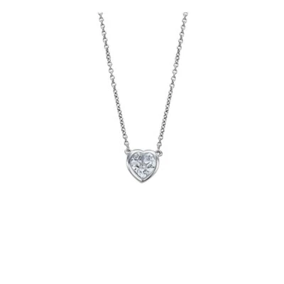 Collana Donna Lotus Silver LP2000-1/1 Con Cristallo A Cuore - Immagine 1 di 2