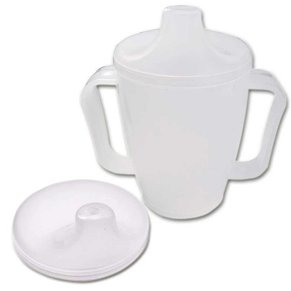 DR. JUNGHANS MEDICAL 3 x Schnabeltasse Trinkhilfe je 2 Griffe 2 Deckel (4/12 mm)